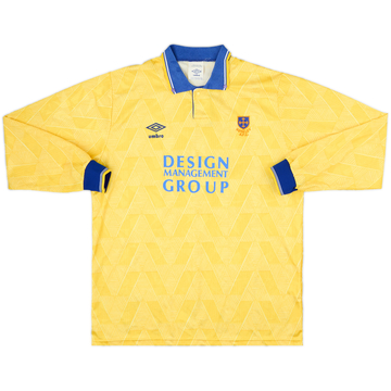 1992-93 Guiseley Match Issue Away L/S Shirt #6