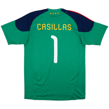 2010-12 Spain GK S/S Shirt Casillas #1 - 5/10 - (L)