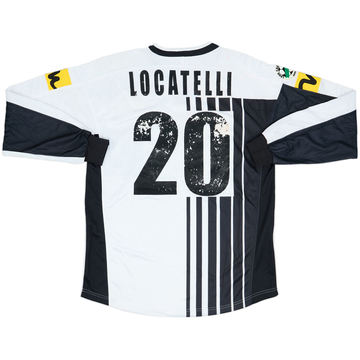 2005-06 Siena Match Issue Home L/S Shirt Locatelli #20