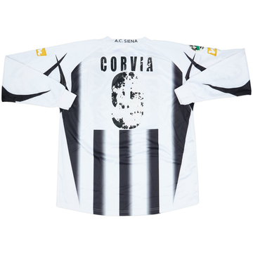 2006-07 Siena Match Issue Home L/S Shirt Corvia #9