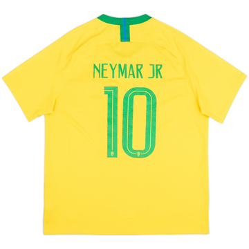 2018-19 Brazil Home Shirt Neymar #10 - 7/10 - (XL)