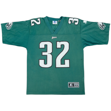 1996-97 Philadelphia Eagles Watters #32 Starter Home Jersey - 9/10 - (M.Boys)