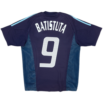 2002-04 Argentina Away Shirt Batistuta #9 - 7/10 - (M)