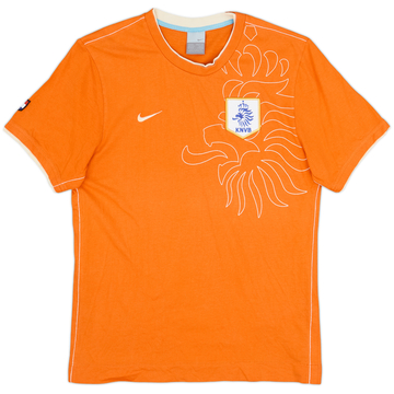 2006-07 Netherlands Nike Cotton Tee #14 - 8/10 - (M)