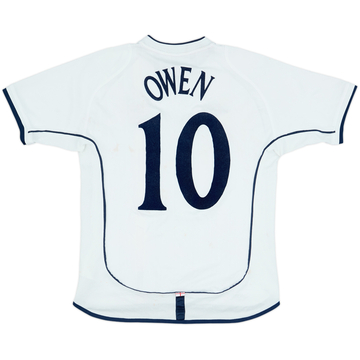 2001-03 England Home Shirt Owen #10 - 6/10 - (L.Boys)