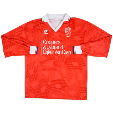 1992-94 Netherlands Match Issue Home L/S Shirt #4