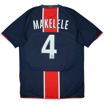 2008-09 Paris Saint-Germain Home Shirt Makelele #4 - 7/10 - (M)