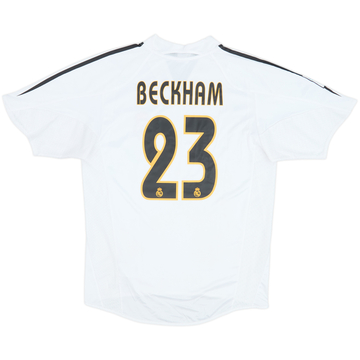 2004-05 Real Madrid Home Shirt Beckham #23 - 6/10 - (M)