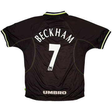 1998-99 Manchester United Third Shirt Beckham #7 - 8/10 - (L)