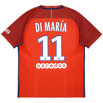 2016-17 Paris Saint-Germain Authentic Away Di Maria #11 - 8/10 - (L)