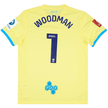 2024-25 Preston North End Match Issue FA Cup GK Shirt Woodman #1