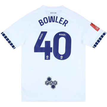 2024-25 Preston North End Match Issue FA Cup Home Shirt Bowler #40
