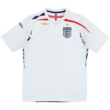 2007-09 England Home Shirt - 4/10 - (XL.Boys)