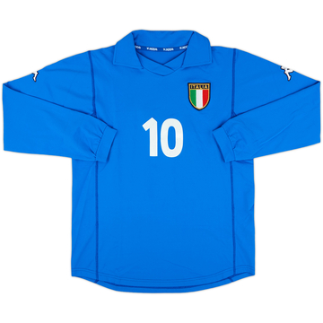 2001 Italy Women's Home Shirt #10 - 6/10 - (Women's L)