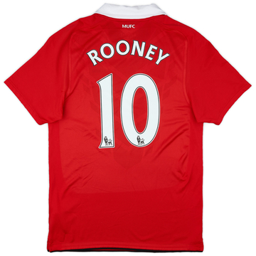 2010-11 Manchester United Home Shirt Rooney #10VS