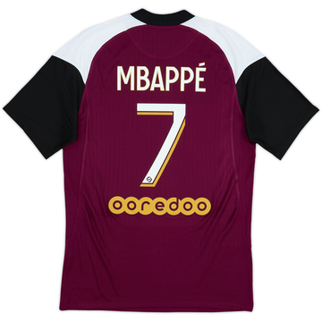 2020-21 Paris Saint-Germain Third Shirt Mbappe #7 - 7/10 - (S)