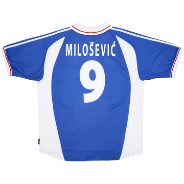 2000-01 Yugoslavia Home Shirt Milosevic #9 - 9/10 - (XL)