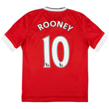 2015-16 Manchester United Home Shirt Rooney #10 - 7/10 - (XL.Boys)