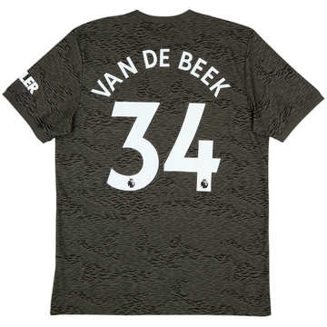 2020-21 Manchester United Away Shirt Van Der Beek #34 - 9/10 - (L)