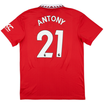 2022-23 Manchester United Home Shirt Antony #21 - 7/10 - (L)