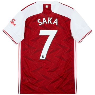 2020-21 Arsenal Home Shirt Saka #7 - 8/10 - (S)
