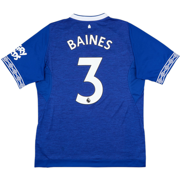 2018-19 Everton Home Shirt Baines #3 - 10/10 - (L)
