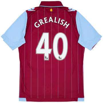 2014-15 Aston Villa Home Shirt Grealish #40 - 7/10 - (L)