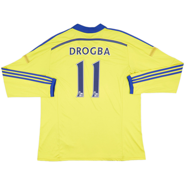 2014-15 Chelsea Away L/S Shirt Drogba #11 - 8/10 - (XXL)