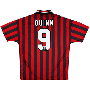 1994-96 Manchester City Away Shirt Quinn #9 - 9/10 - (XL)