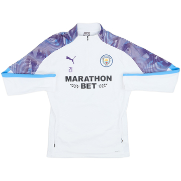 2019-20 Manchester City Player Issue Puma 1/4 Zip Drill Top #21 - 7/10 - (M)