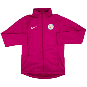 2017-18 Manchester City Nike Hooded Rain Jacket - 7/10 - (M)