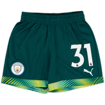 2019-20 Manchester City Player Issue GK Home Shorts #31 - 10/10 - (S.Boys)