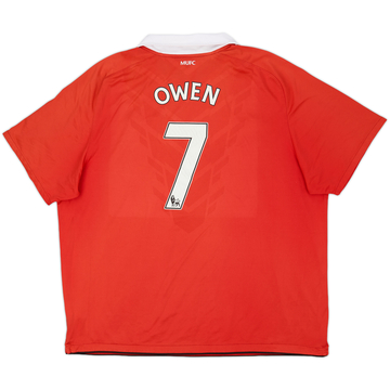 2010-11 Manchester United Home Shirt Owen #7 - 5/10 - (3XL)