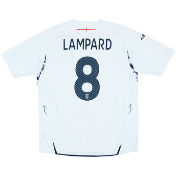 2007-09 England Home Shirt Lampard #8 - 6/10 - (XL)