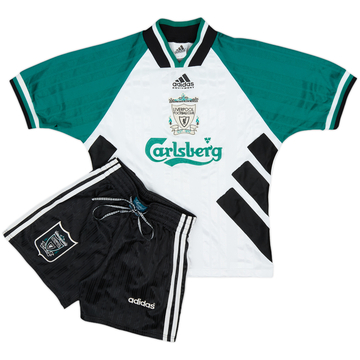 1993-95 Liverpool Away Shirt & Shorts - 6/10 - (L.Boys)