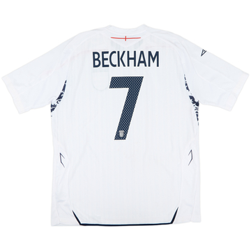 2007-09 England Home Shirt Beckham #7 (XL)