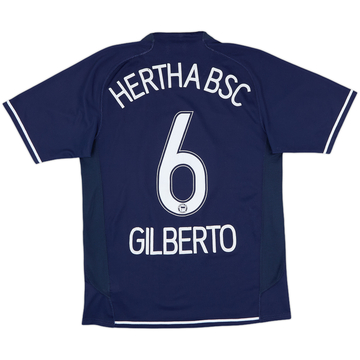2007-08 Hertha Berlin Home Shirt Gilberto #6 - 7/10 - (S)