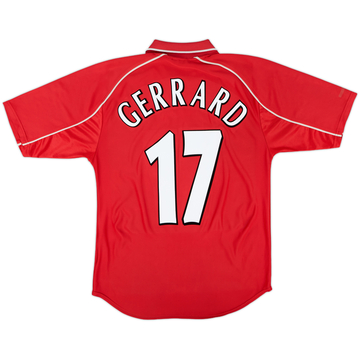 2000-02 Liverpool Home Shirt Gerrard #17 - 5/10 - (S)