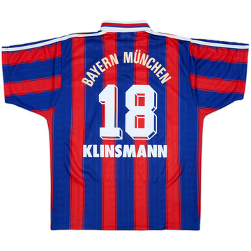 1995-97 Bayern Munich Home Shirt Klinsmann #18 - 6/10 - (S)