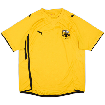 2009-10 AEK Athens Home Shirt - 6/10 - (XL)