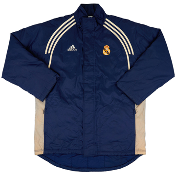 2000-01 Real Madrid adidas Padded Bench Coat - 8/10 - (L/XL)