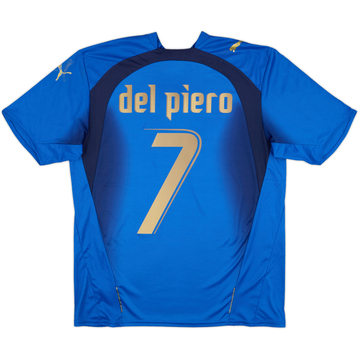2006 Italy Home Shirt Del Piero #7 - 5/10 - (M)