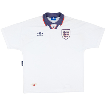 1993-95 England Home Shirt - 6/10 - (XL)