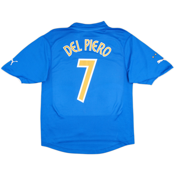 2003-04 Italy Home Shirt Del Piero #7 - 5/10 - (S)