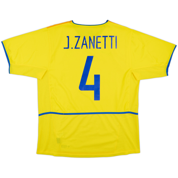 2002-03 Inter Milan Third Shirt J.Zanetti #4 - 7/10 - (L)