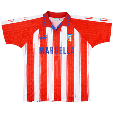 1995-96 Atletico Madrid Home Shirt - 9/10 - (L)