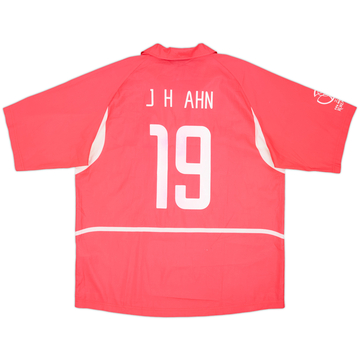 2002-03 South Korea Home Shirt J H Ahn #19 - 5/10 - (XL)