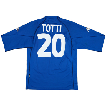 2000-01 Italy Home L/S Shirt Totti #20 - 5/10 - (M)