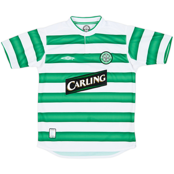 2003-04 Celtic Home Shirt - 9/10 - (M.Boys)