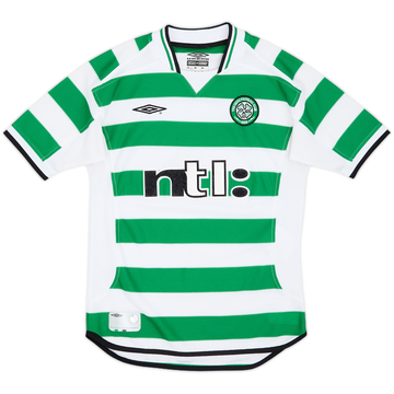 2001-03 Celtic Home Shirt - 9/10 - (S.Boys)